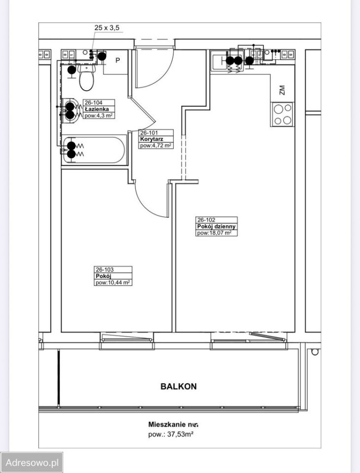 Mieszkanie 2-pokojowe Toruń Stawki. Zdjęcie 3