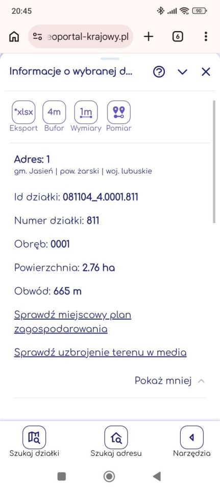 Działka rolna Jasień, ul. Tarnopolska. Zdjęcie 4