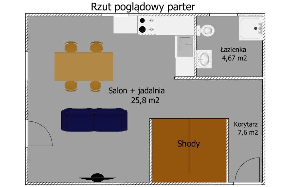 bliźniak, 4 pokoje Krośnice, ul. Działkowa. Zdjęcie 4