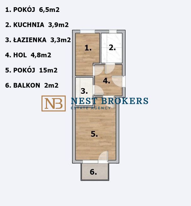 Mieszkanie 2-pokojowe Kraków Kleparz, ul. Helclów. Zdjęcie 5