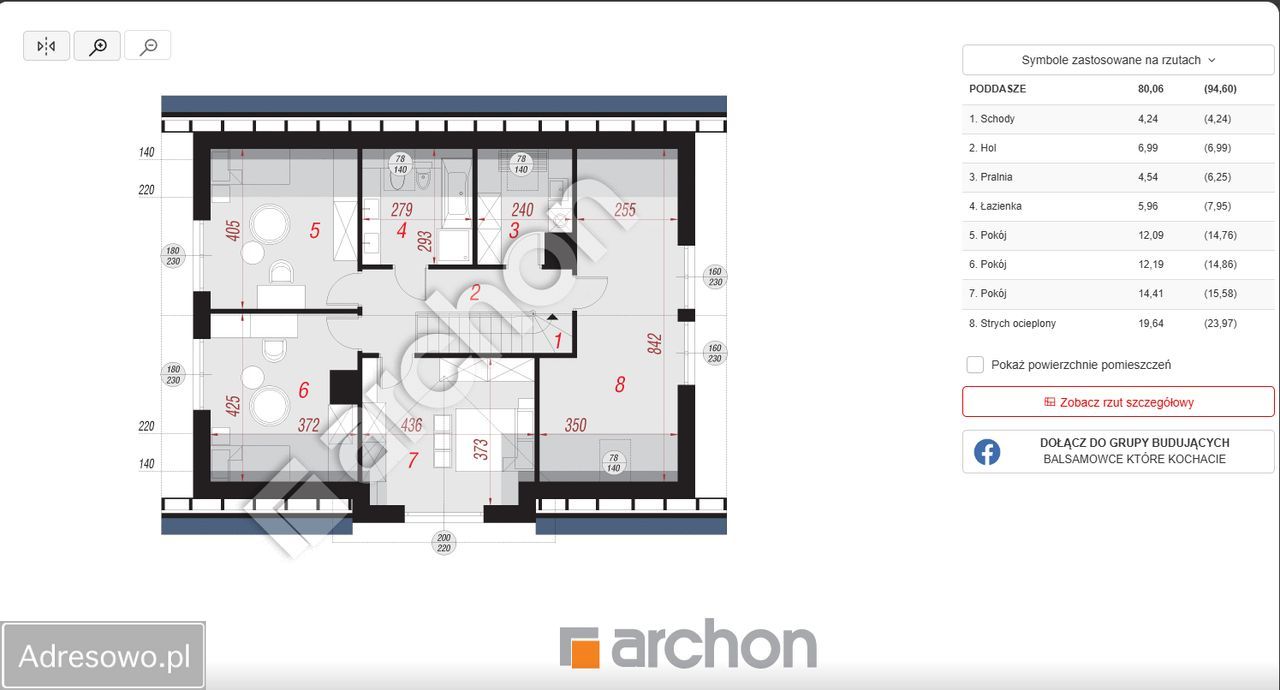 dom wolnostojący, 5 pokoi Dąbrówka. Zdjęcie 4