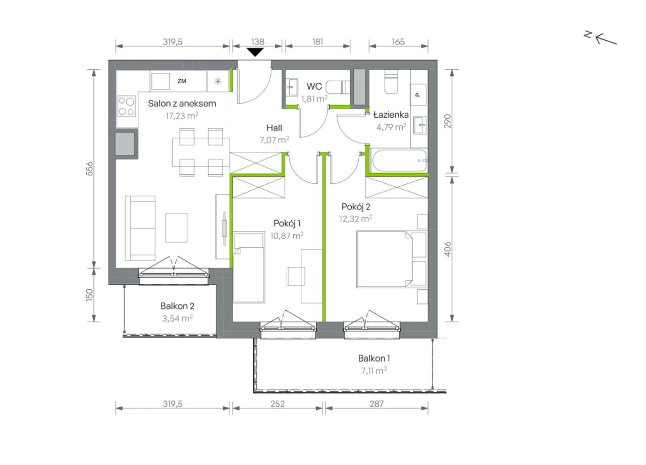 Mieszkanie 3-pokojowe Warszawa Targówek, ul. Oliwska. Zdjęcie 16