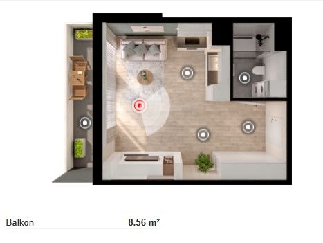 Mieszkanie 1-pokojowe Kraków Podgórze Duchackie, ul. Podedworze. Zdjęcie 5
