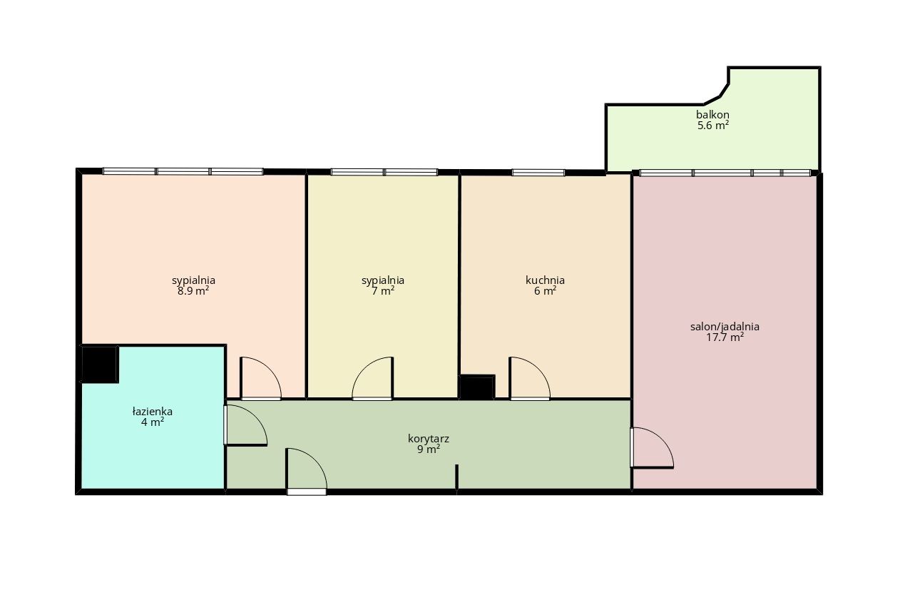 Mieszkanie 3-pokojowe Kraków Czyżyny, os. Dywizjonu 303. Zdjęcie 2