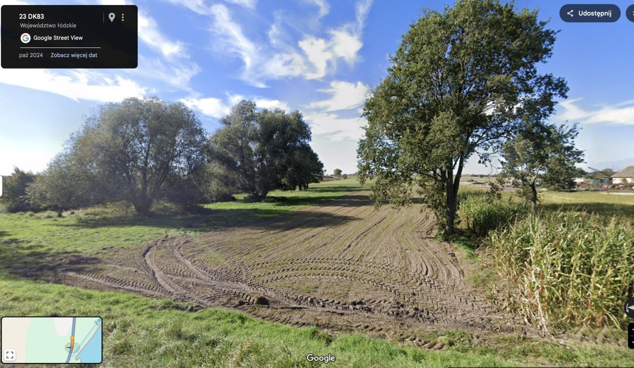 Działka rolna Jeziorsko