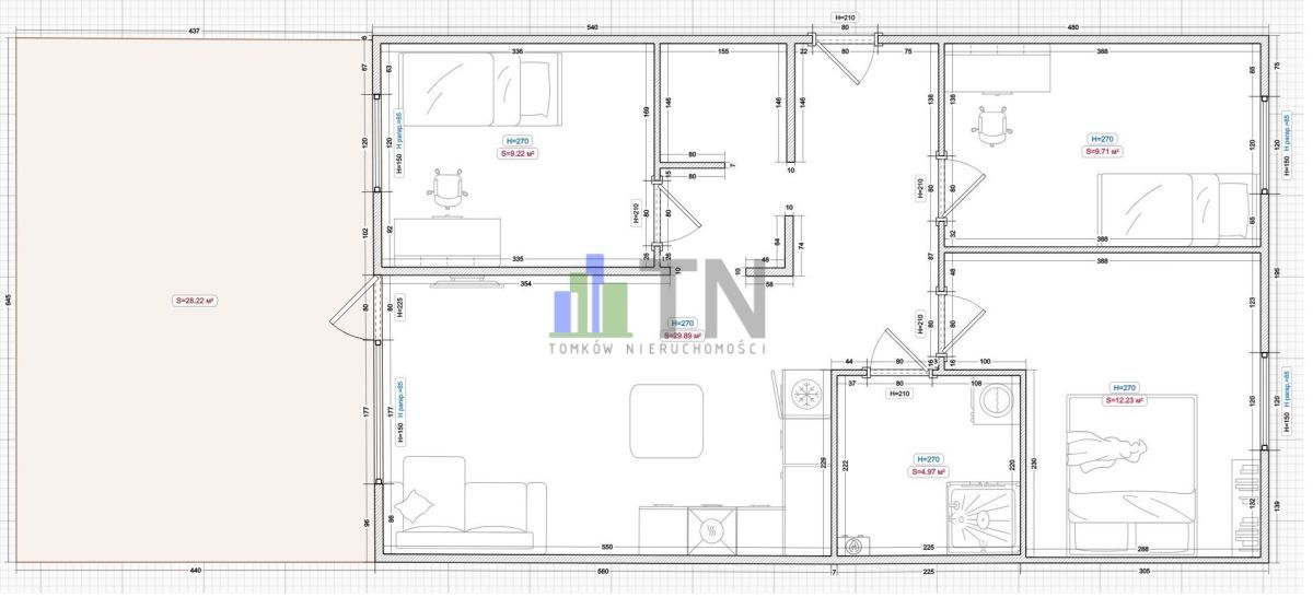Mieszkanie 4-pokojowe Wrocław Psie Pole, ul. Gitarowa. Zdjęcie 2