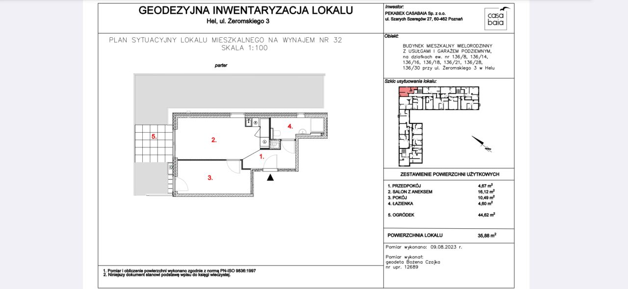 Mieszkanie 2-pokojowe Hel, ul. Żeromskiego. Zdjęcie 2