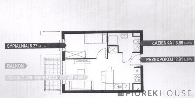 Mieszkanie 2-pokojowe Warszawa Mokotów, ul. Komputerowa. Zdjęcie 18