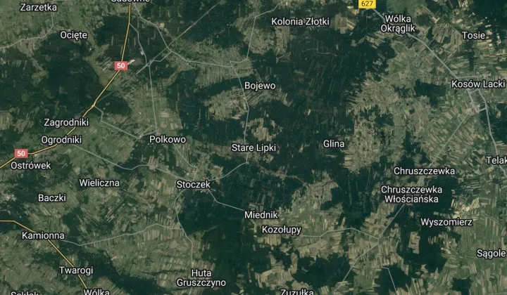 Działka leśna Stare Lipki