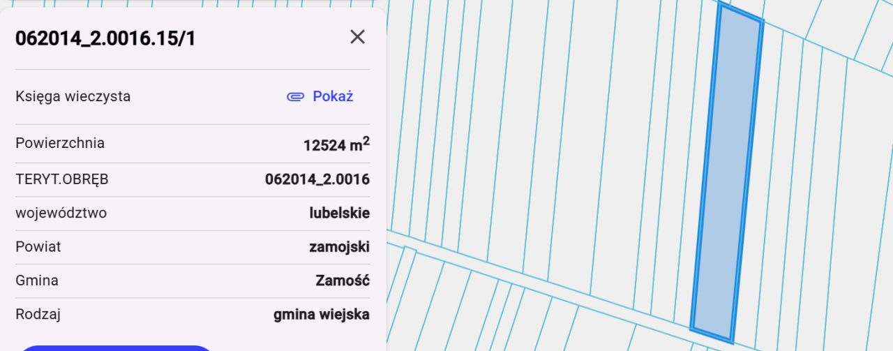 Działka rolna Pniówek