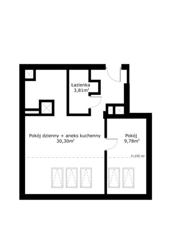 Mieszkanie 1-pokojowe Kraków Nowa Wieś, al. Juliusza Słowackiego. Zdjęcie 12