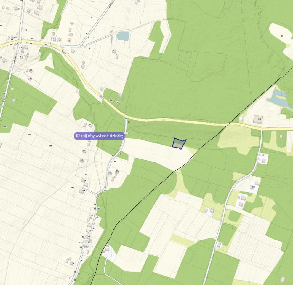 Działka rolna Smyków Smyków Mały, ul. Leśna