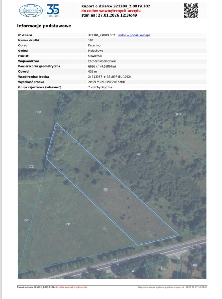 Działka siedliskowa Kawno. Zdjęcie 4