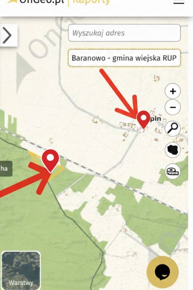 Działka siedliskowa Rupin, Rupin