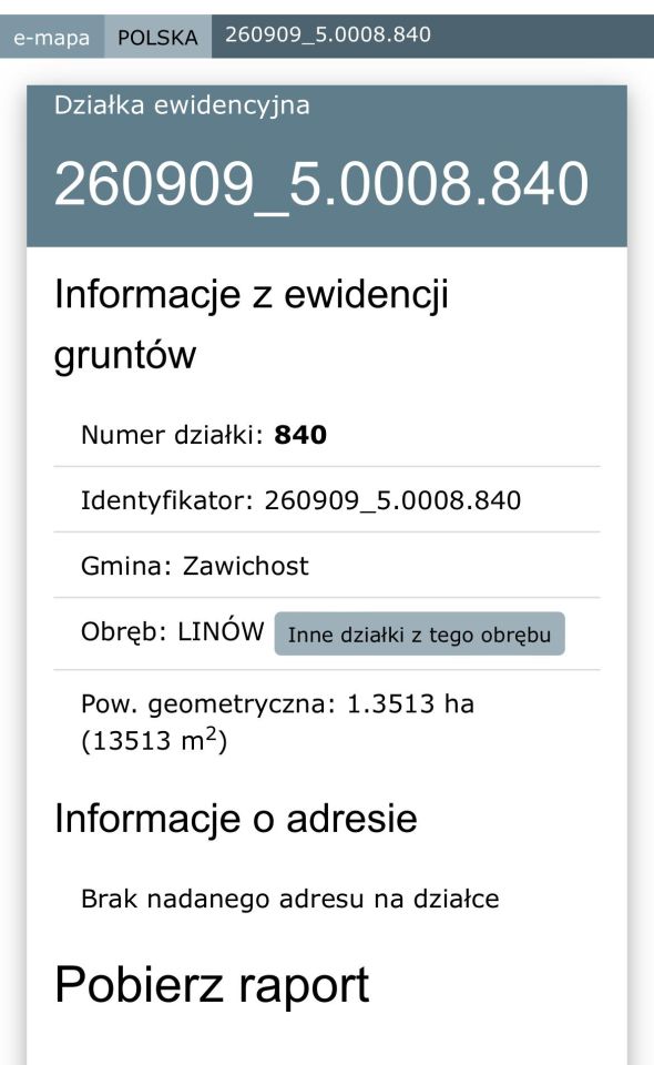 Działka rolna Linów Linów-Dolina. Zdjęcie 3