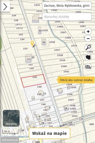 Działka budowlana Wola Rębkowska, ul. Zacisze. Zdjęcie 1