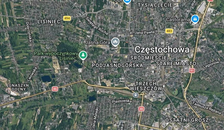 Mieszkanie 2-pokojowe Częstochowa Podjasnogórska , ul. Kordeckiego