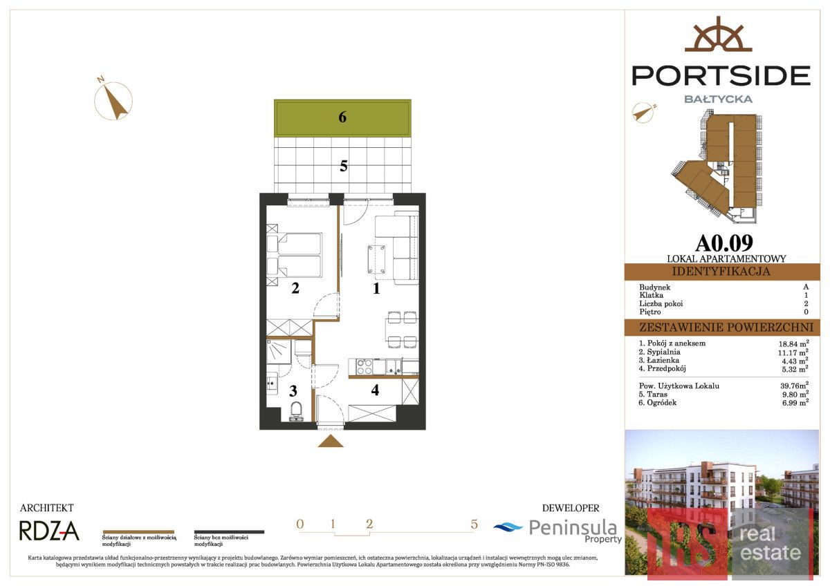 Mieszkanie 2-pokojowe Kołobrzeg, ul. Bałtycka. Zdjęcie 6