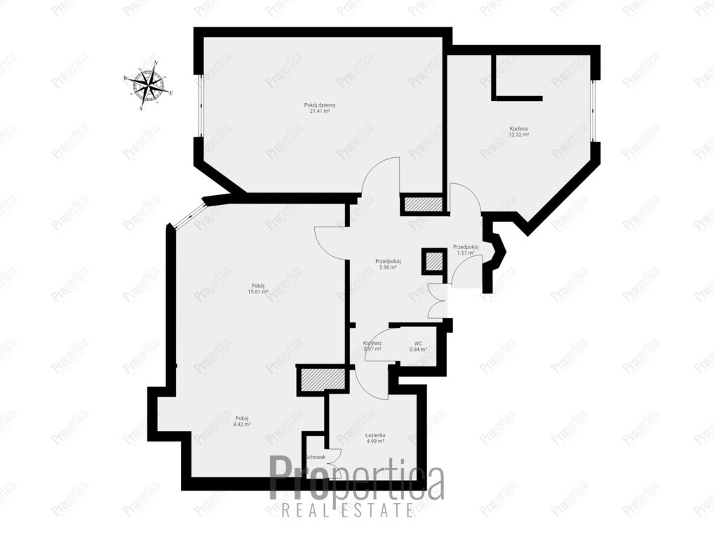 Mieszkanie 3-pokojowe Warszawa Śródmieście, ul. Poznańska. Zdjęcie 6