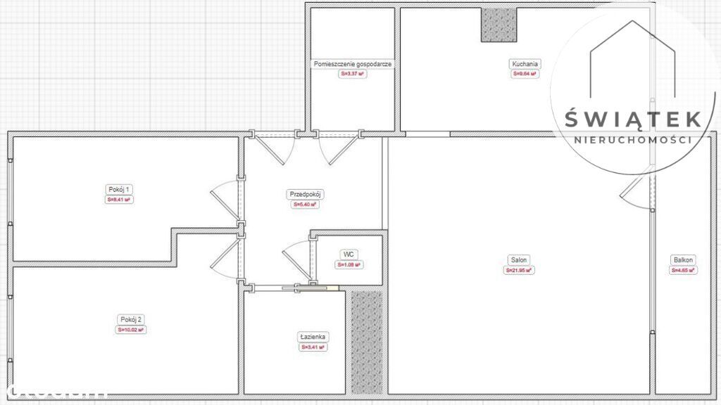 Mieszkanie 3-pokojowe Toruń, ul. Antoniego Bolta. Zdjęcie 17