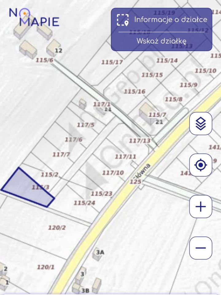 Działka budowlana Rybno Wielkie, ul. Kasztanowa. Zdjęcie 2