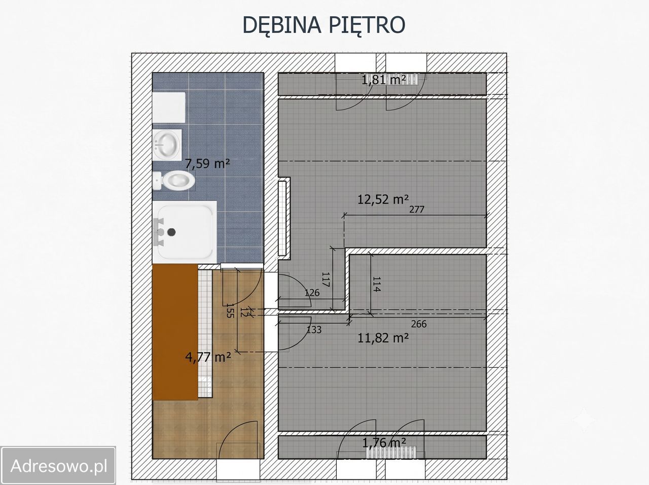 bliźniak, 4 pokoje Dębina. Zdjęcie 18