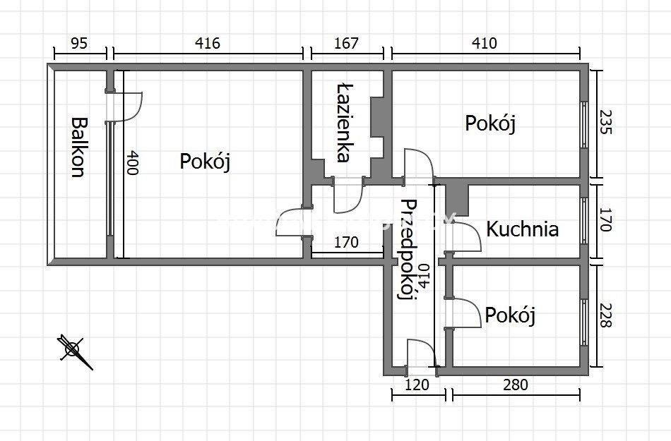 Mieszkanie 3-pokojowe Kraków Mistrzejowice, os. Piastów. Zdjęcie 3