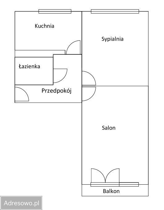 Mieszkanie 2-pokojowe Szczecin Śródmieście, ul. Komuny Paryskiej. Zdjęcie 2
