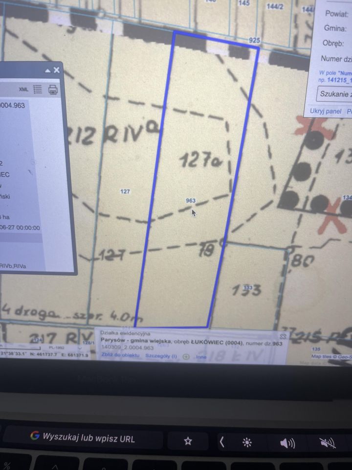 Działka rolno-budowlana Łukowiec Pszonka