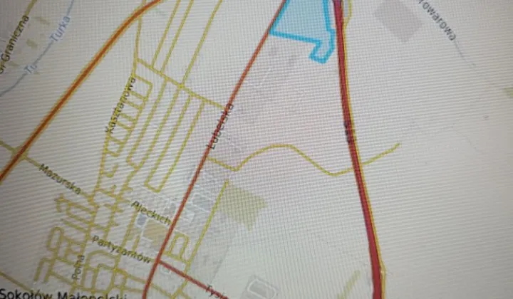 Działka inwestycyjna Sokołów Małopolski