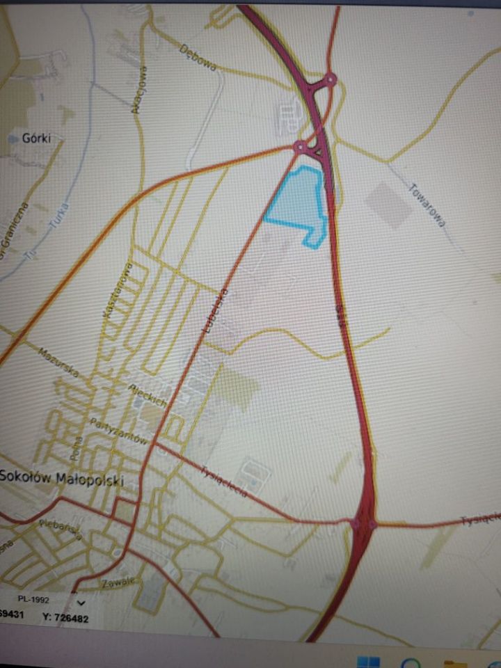 Działka inwestycyjna Sokołów Małopolski. Zdjęcie 1