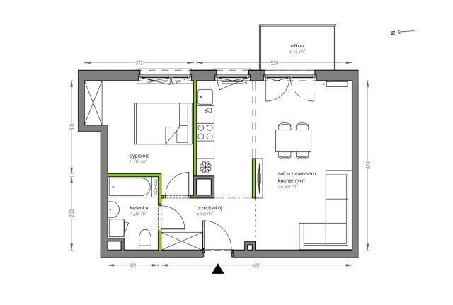 Mieszkanie 2-pokojowe Kraków Płaszów, ul. Myśliwska. Zdjęcie 25
