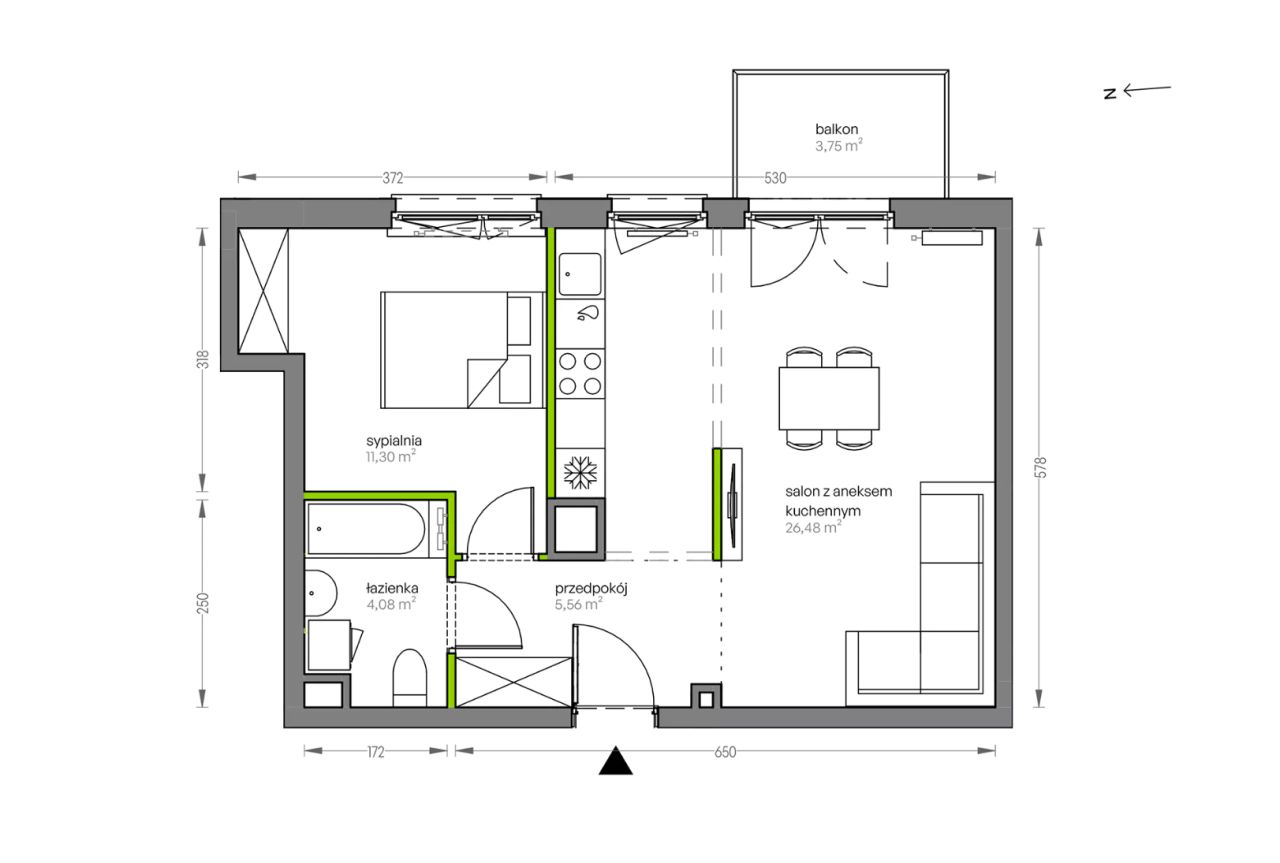 Mieszkanie 2-pokojowe Kraków Płaszów, ul. Myśliwska. Zdjęcie 25
