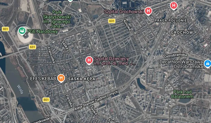 Mieszkanie 1-pokojowe Warszawa Praga-Południe, ul. Międzynarodowa