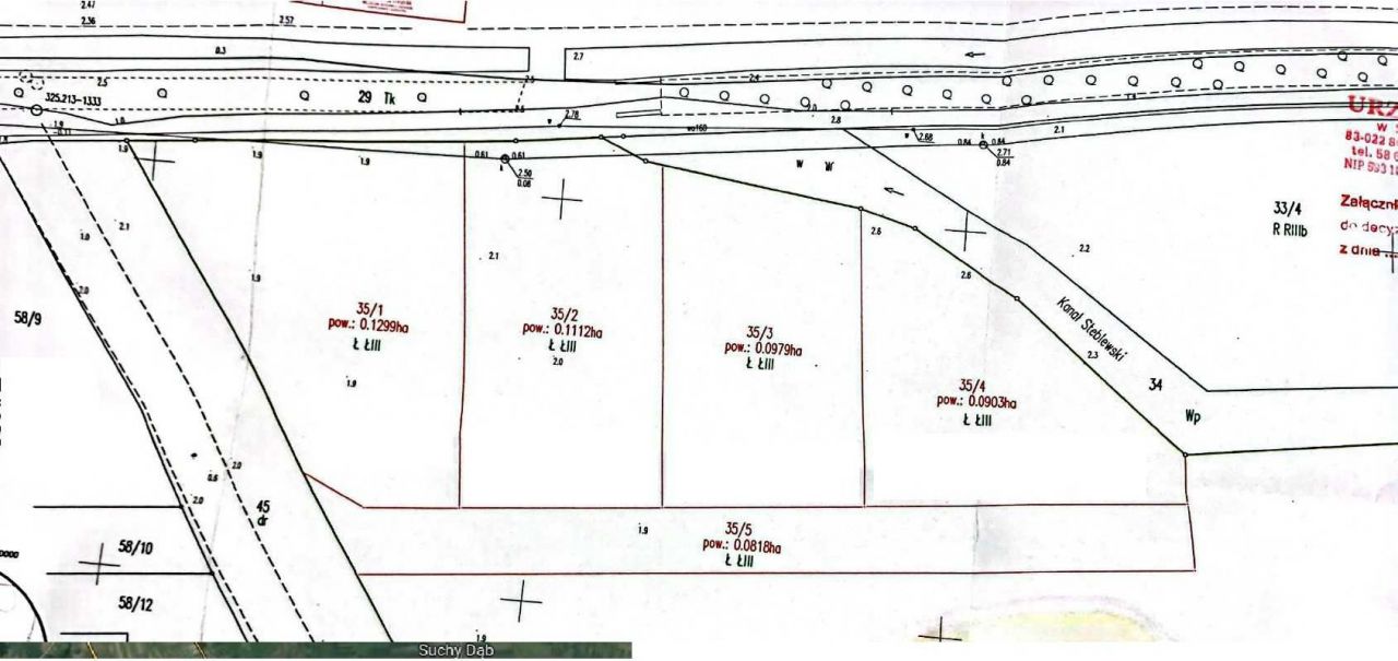 Działka budowlana Suchy Dąb. Zdjęcie 3