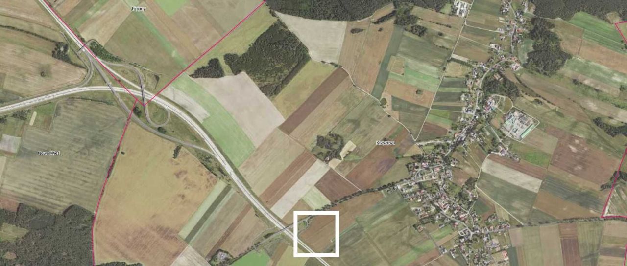 Działka inwestycyjna Krzyżowa. Zdjęcie 2