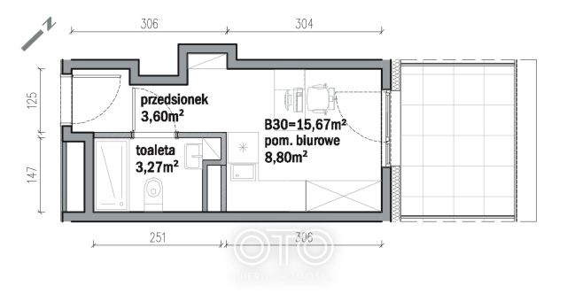 Mieszkanie 1-pokojowe Wrocław Krzyki, ul. gen. Romualda Traugutta. Zdjęcie 2