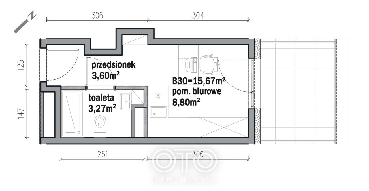 Mieszkanie 1-pokojowe Wrocław Krzyki, ul. gen. Romualda Traugutta. Zdjęcie 2