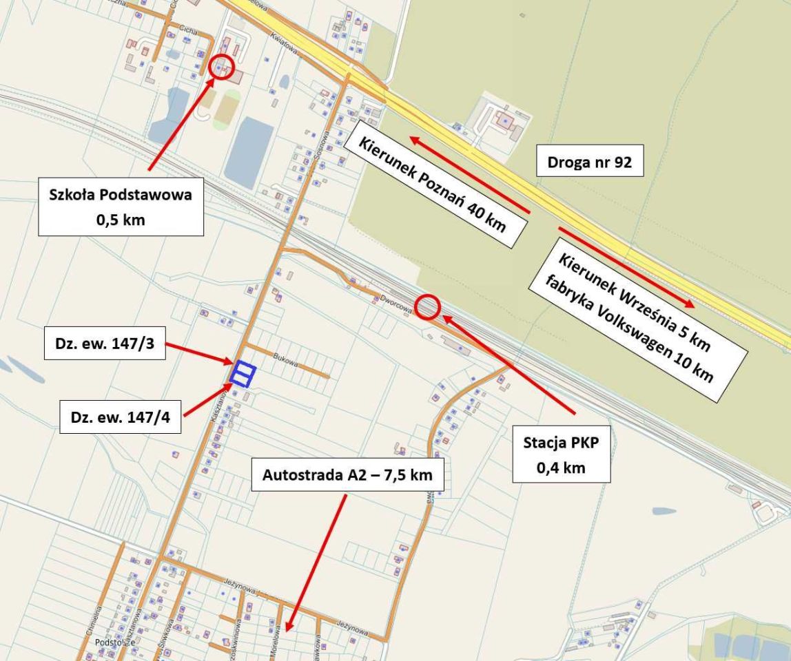 Działka budowlana Podstolice. Zdjęcie 3