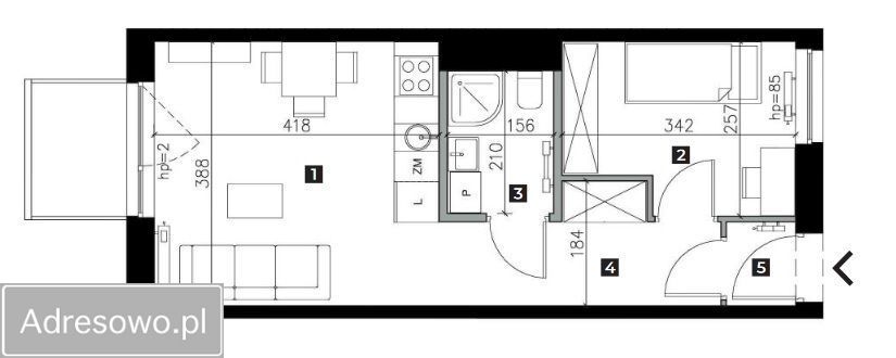 Mieszkanie 2-pokojowe Poznań Marcelin, ul. Świerzawska. Zdjęcie 1