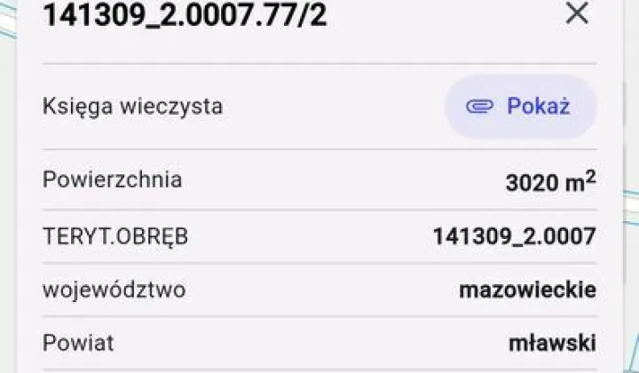 Działka budowlana Grzybowo