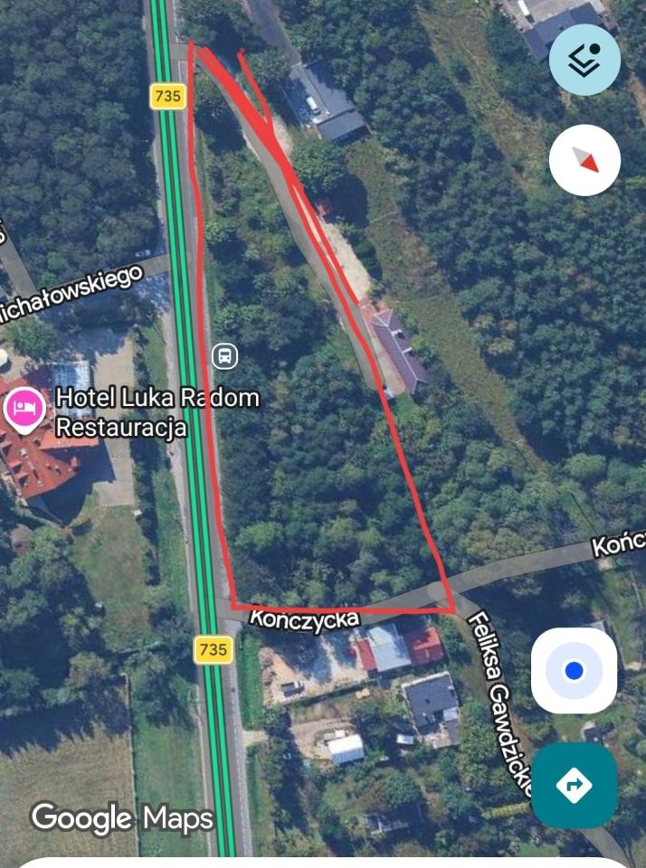 Działka budowlana Radom, ul. Kielecka. Zdjęcie 1