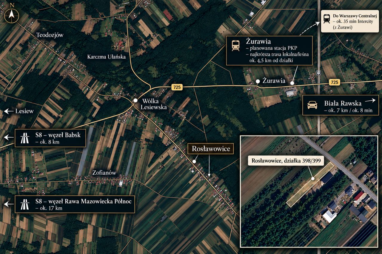 Działka rekreacyjna Rosławowice. Zdjęcie 3