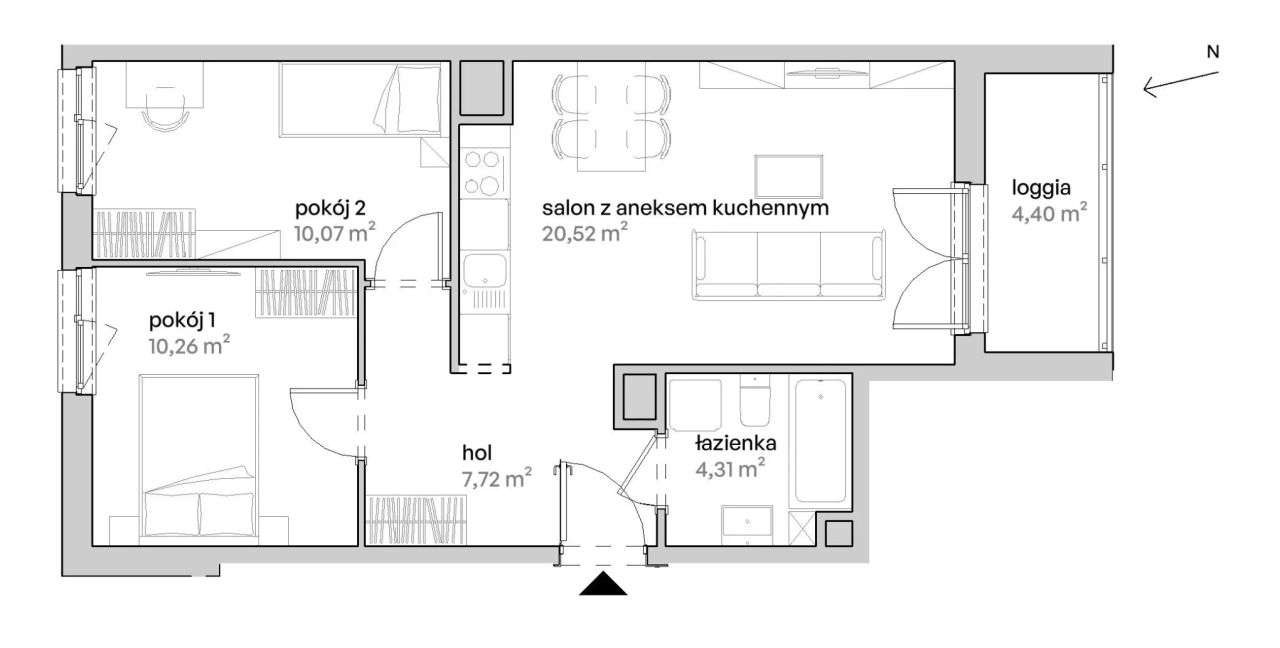 Mieszkanie 3-pokojowe Poznań Starołęka, ul. Unii Lubelskiej. Zdjęcie 7