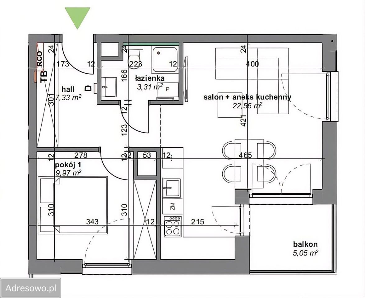 Mieszkanie 2-pokojowe Katowice Muchowiec, ul. gen. Kazimierza Pułaskiego. Zdjęcie 9