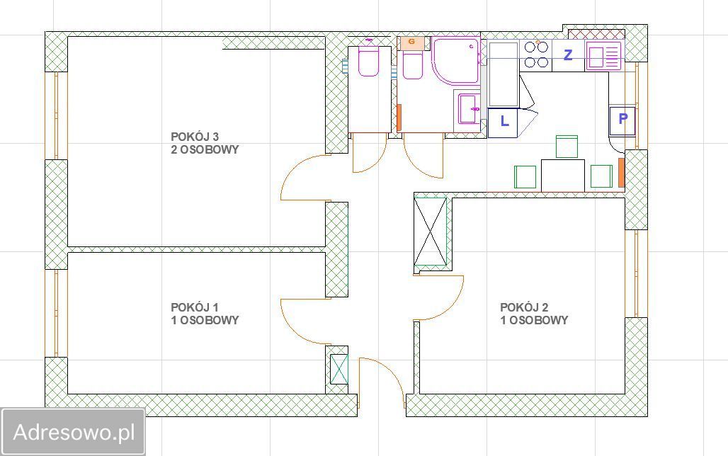 Pokój Poznań Grunwald, ul. Józefa Sowińskiego. Zdjęcie 9