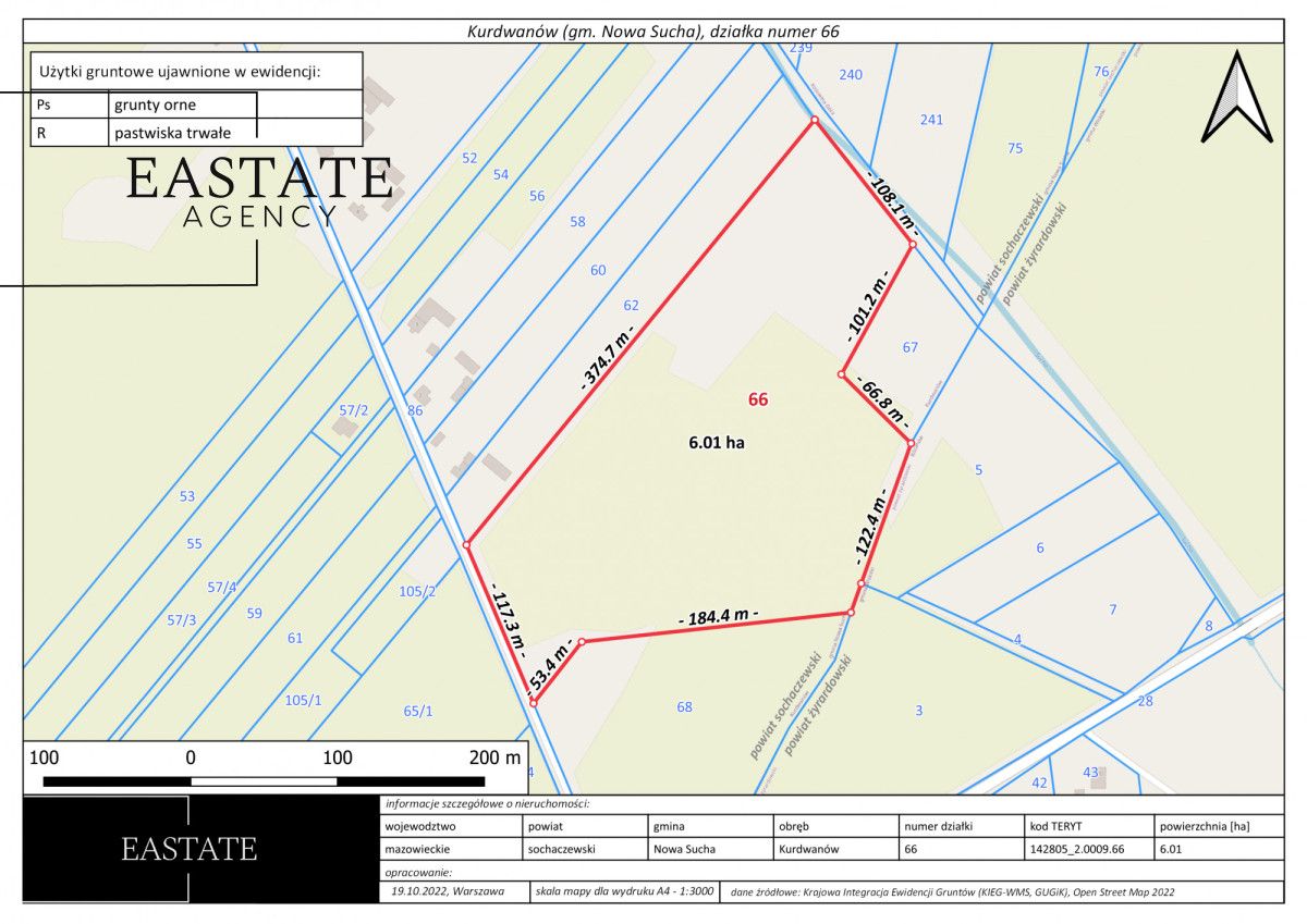 Działka rolna Kurdwanów. Zdjęcie 3