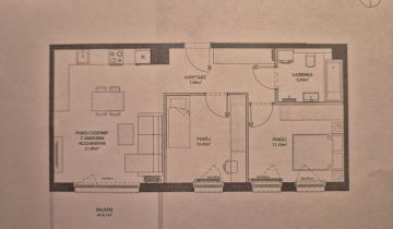 Mieszkanie 3-pokojowe Gdańsk Osowa, ul. Galaktyczna