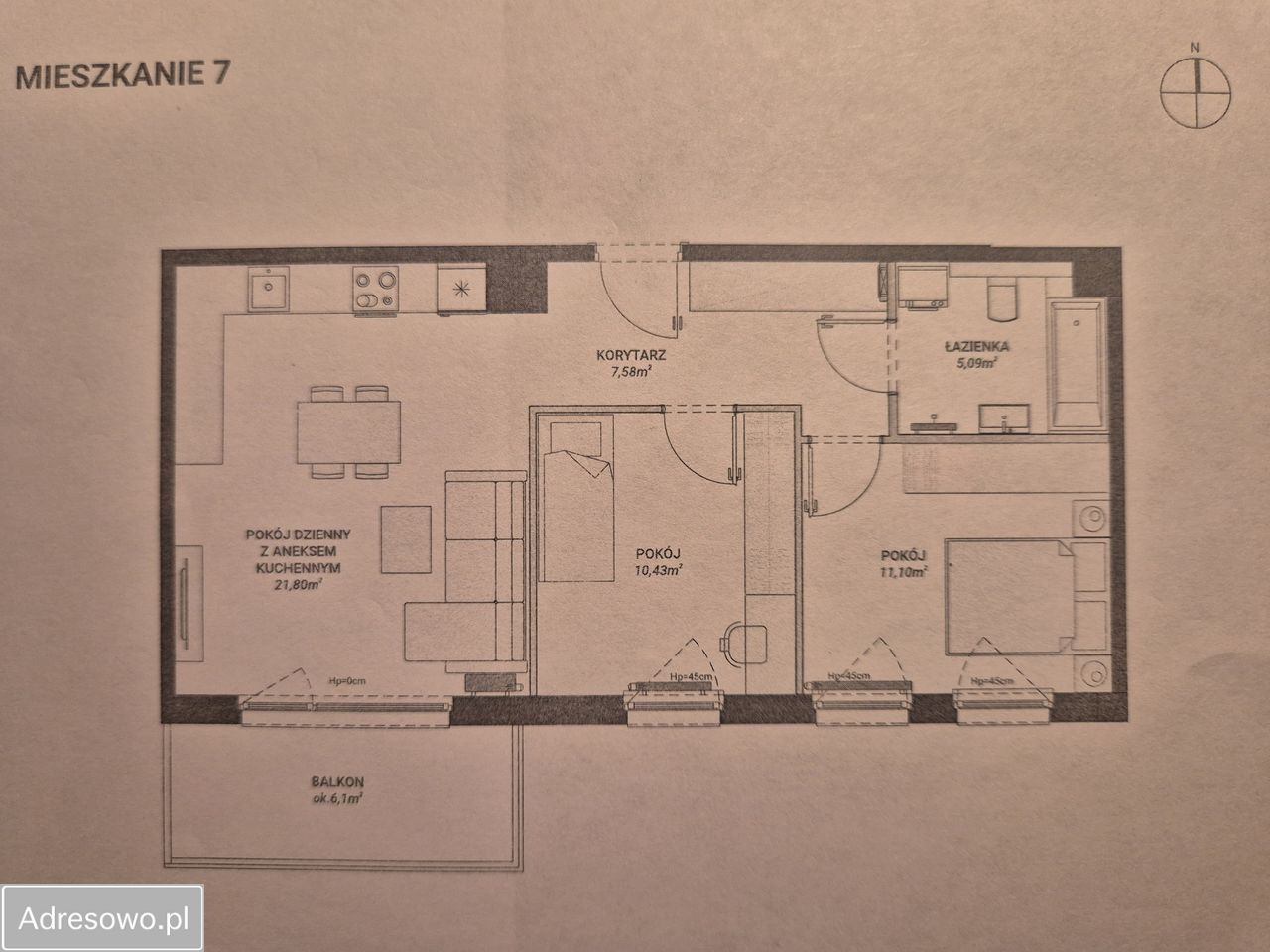 Mieszkanie 3-pokojowe Gdańsk Osowa, ul. Galaktyczna. Zdjęcie 20