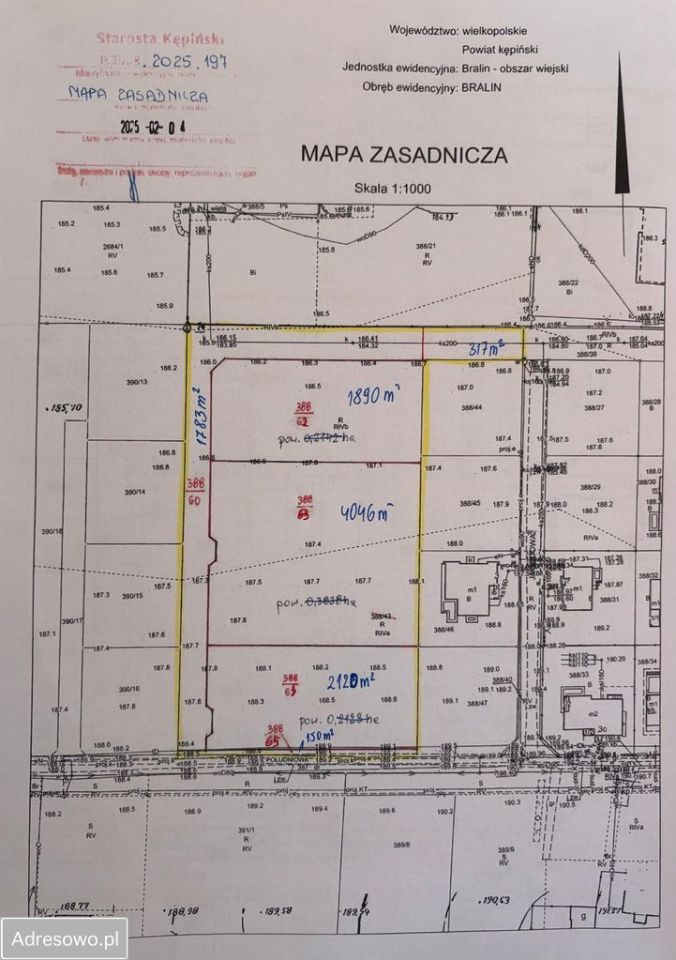 Działka budowlana Bralin, ul. Południowa. Zdjęcie 4